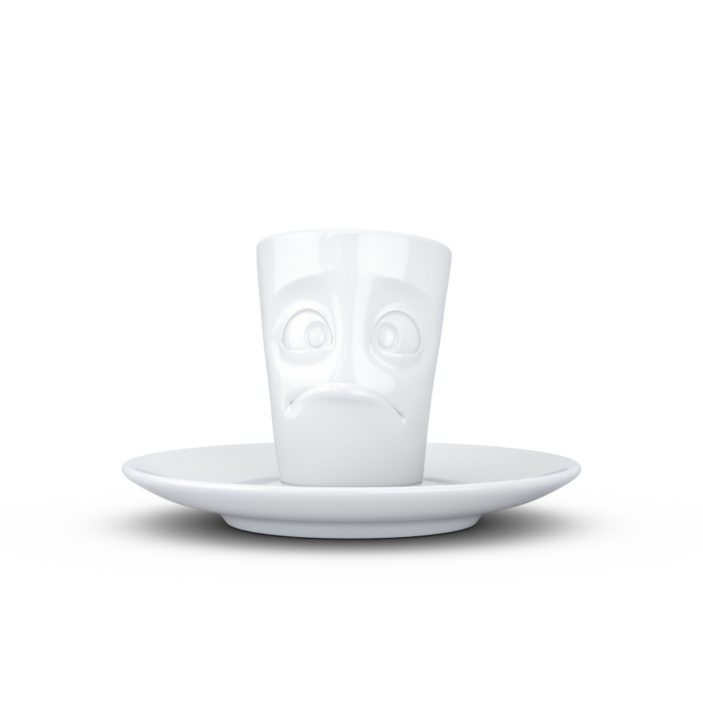 FiftyEight Espresso Mug verdutzt weiss